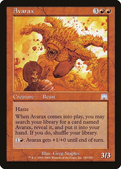Avarax, Onslaught 187