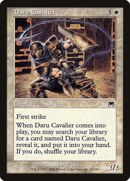 Daru Cavalier, Onslaught 18