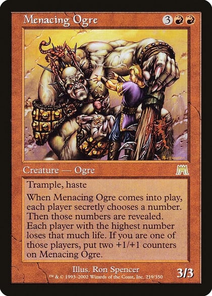 Menacing Ogre, Onslaught 219
