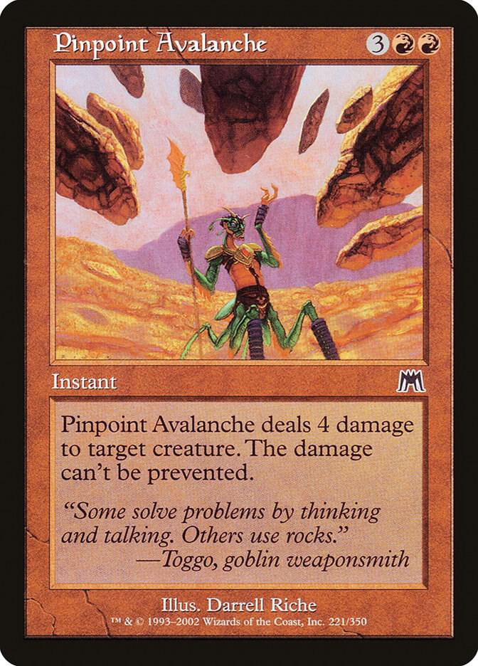 Pinpoint Avalanche, Onslaught 221