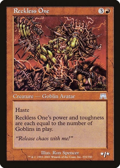 Reckless One, Onslaught 222