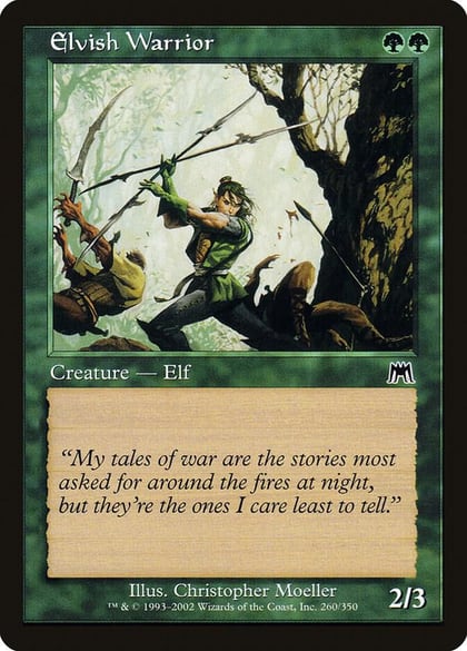 Elvish Warrior, Onslaught 260