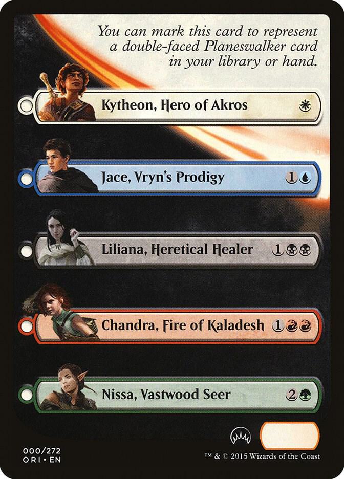 Checklist Card - Magic Origins (Planeswalker), Magic Origins 0