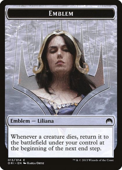 Emblem - Liliana, Defiant Necromancer, Magic Origins 13