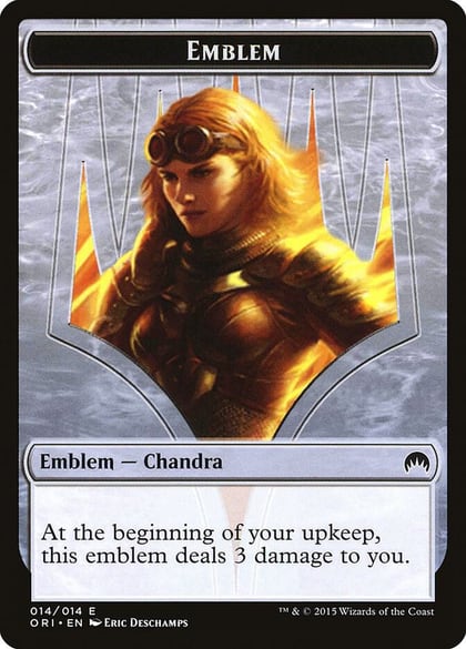 Emblem - Chandra, Roaring Flame, Magic Origins 14