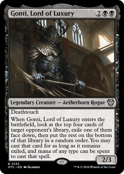 Gonti, Lord of Luxury, Commander: Outlaws of Thunder Junction 135
