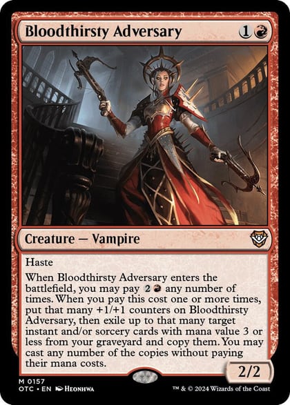 Bloodthirsty Adversary, Commander: Outlaws of Thunder Junction 157