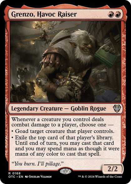 Grenzo, Havoc Raiser, Commander: Outlaws of Thunder Junction 168