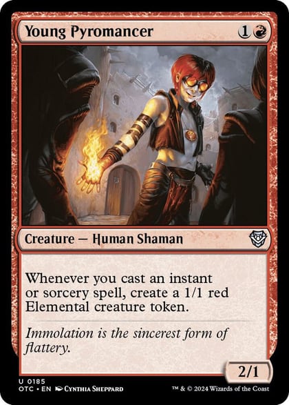 Young Pyromancer, Commander: Outlaws of Thunder Junction 185