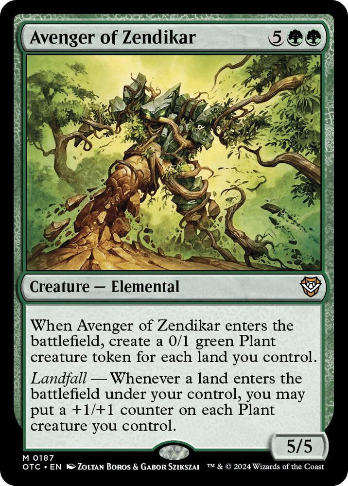 Avenger of Zendikar, Commander: Outlaws of Thunder Junction 187