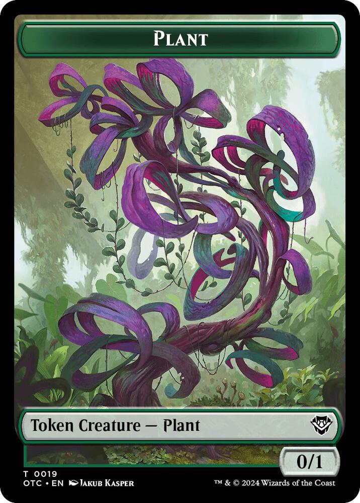 Plant // Sand Warrior Double-Sided Token, Commander: Outlaws of Thunder Junction 19 // 23