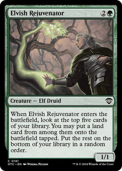 Elvish Rejuvenator, Commander: Outlaws of Thunder Junction 191