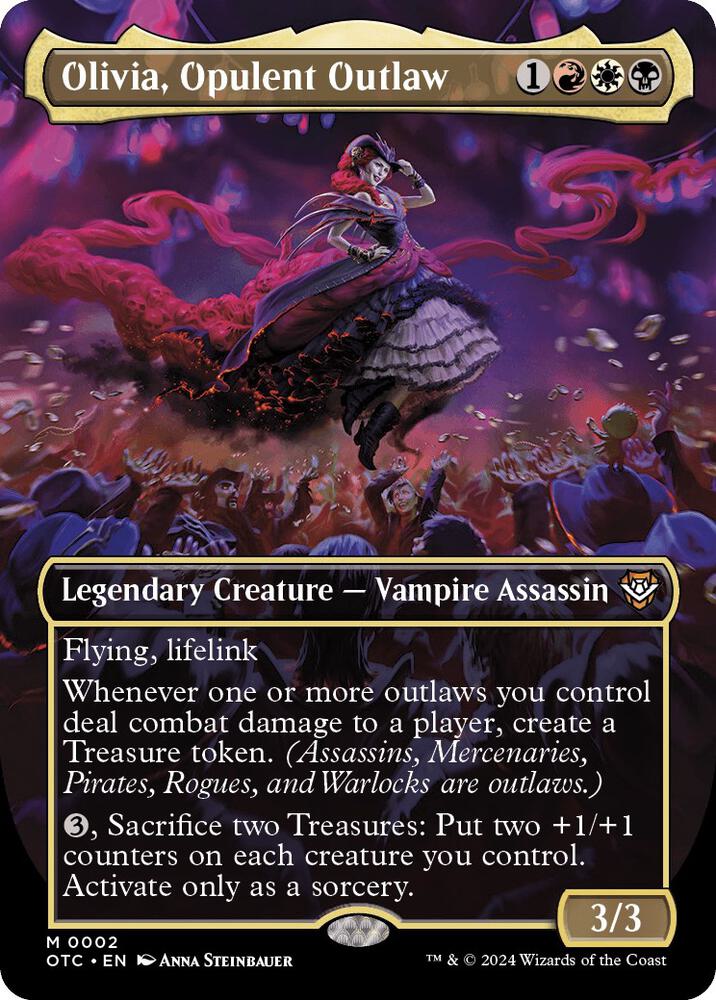 Olivia, Opulent Outlaw (Borderless), Commander: Outlaws of Thunder Junction 2