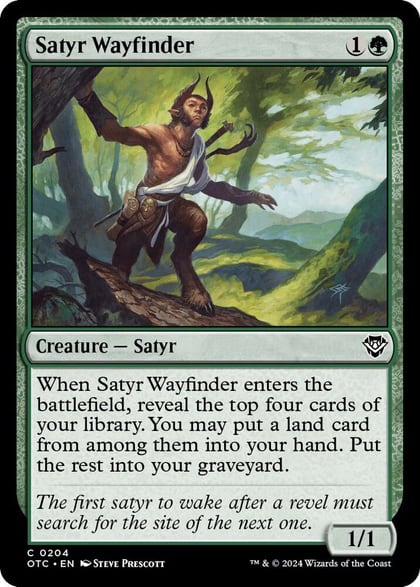 Satyr Wayfinder, Commander: Outlaws of Thunder Junction 204