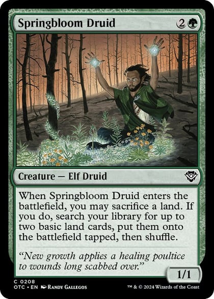 Springbloom Druid, Commander: Outlaws of Thunder Junction 208