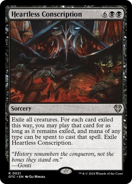 Heartless Conscription, Commander: Outlaws of Thunder Junction 21