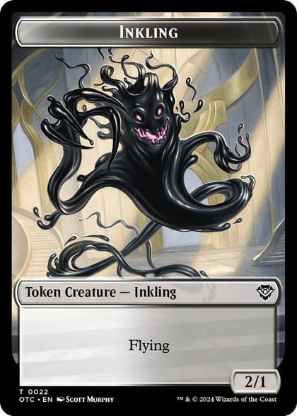 Inkling // Treasure Double-Sided Token, Commander: Outlaws of Thunder Junction 22 // 18