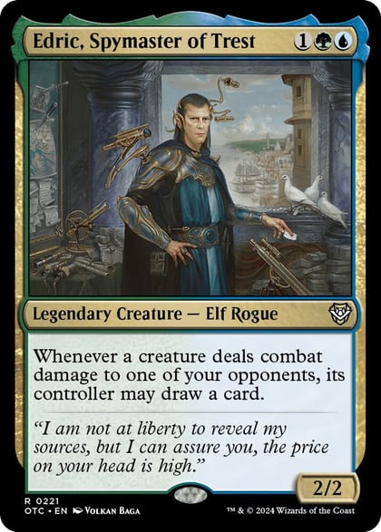Edric, Spymaster of Trest, Commander: Outlaws of Thunder Junction 221