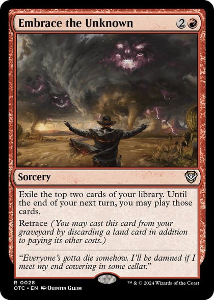 Embrace the Unknown, Commander: Outlaws of Thunder Junction 28