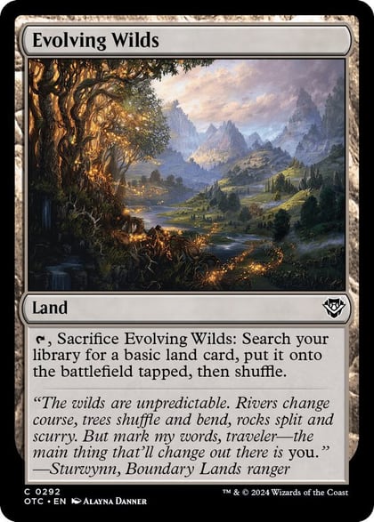Evolving Wilds, Commander: Outlaws of Thunder Junction 292
