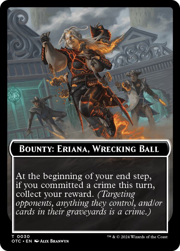 Bounty: Eriana, Wrecking Ball // Bounty Rules Double-Sided Token, Commander: Outlaws of Thunder Junction 30