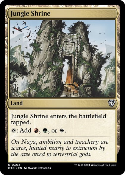 Jungle Shrine, Commander: Outlaws of Thunder Junction 303