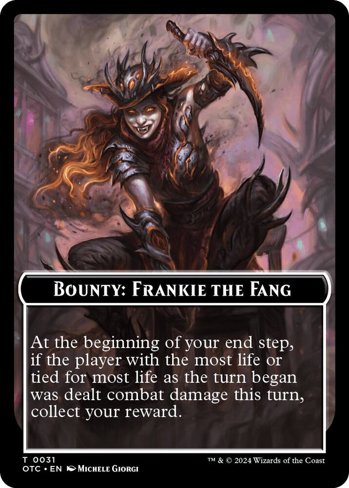 Bounty: Frankie the Fang // Bounty Rules Double-Sided Token, Commander: Outlaws of Thunder Junction 31