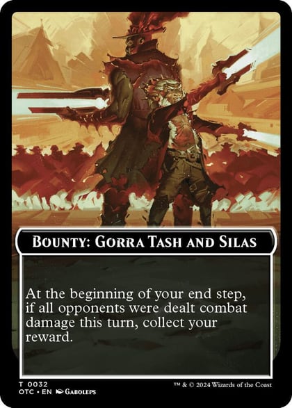 Bounty: Gorra Tash and Silas // Bounty Rules Double-Sided Token, Commander: Outlaws of Thunder Junction 32