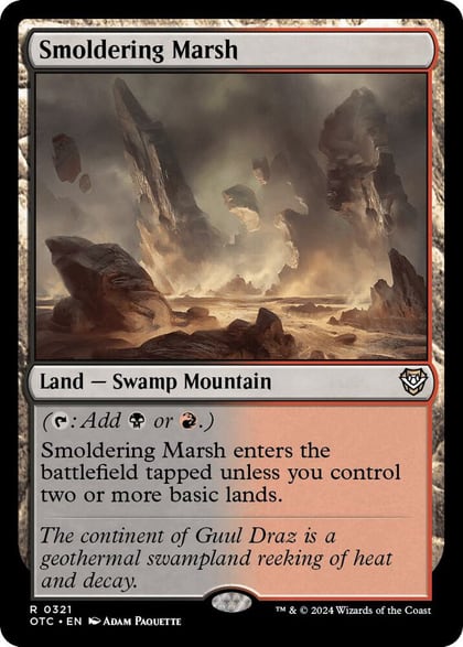 Smoldering Marsh, Commander: Outlaws of Thunder Junction 321