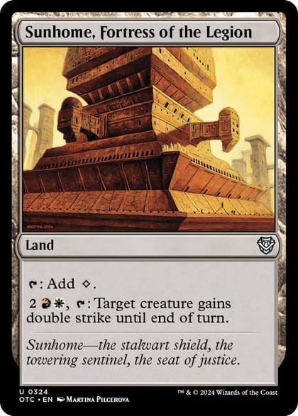 Sunhome, Fortress of the Legion, Commander: Outlaws of Thunder Junction 324