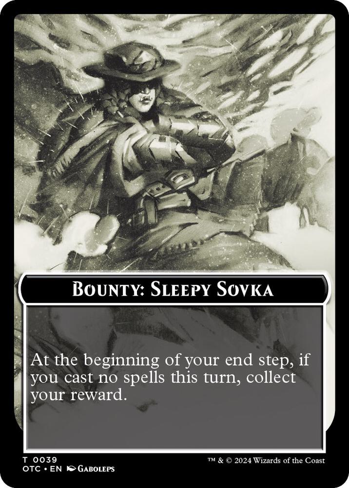 Bounty: Sleepy Sovka // Bounty Rules Double-Sided Token, Commander: Outlaws of Thunder Junction 39