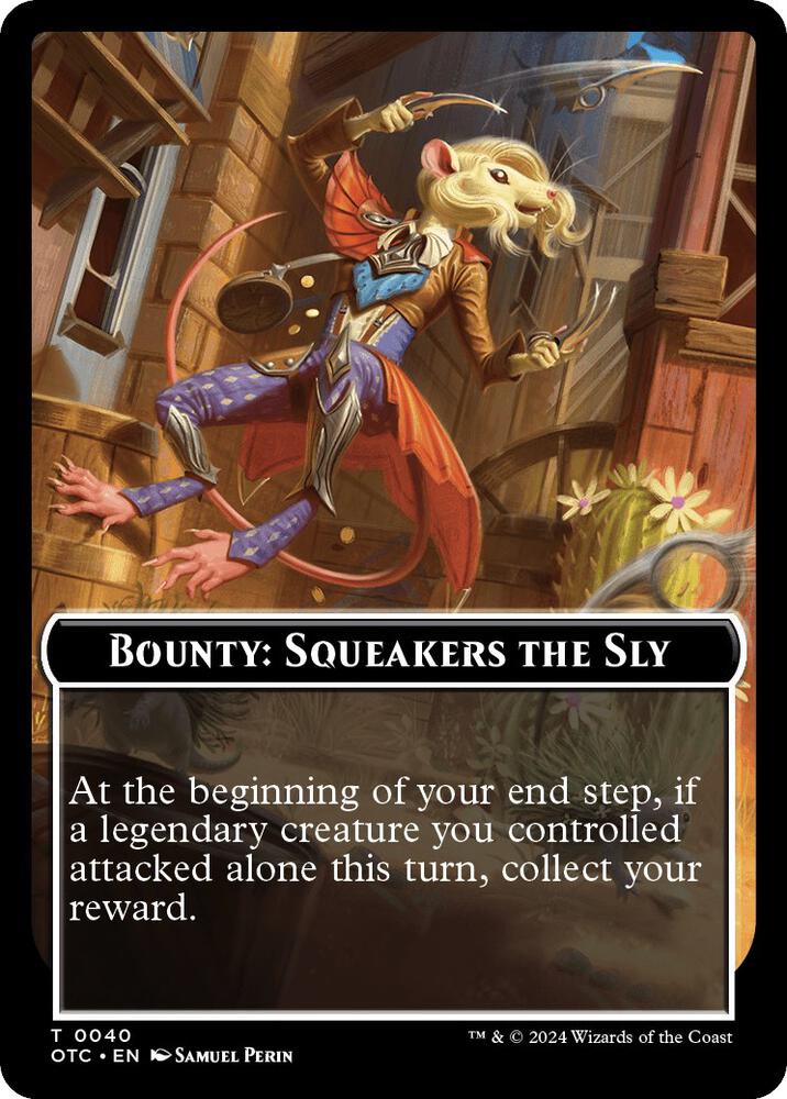 Bounty: Squeakers the Sly // Bounty Rules Double-Sided Token, Commander: Outlaws of Thunder Junction 40