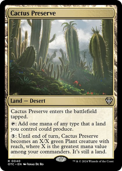 Cactus Preserve, Commander: Outlaws of Thunder Junction 40