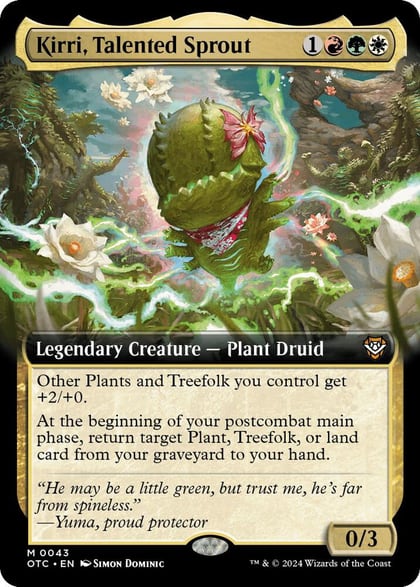 Kirri, Talented Sprout (Extended Art), Commander: Outlaws of Thunder Junction 43