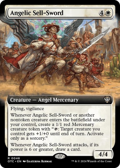 Angelic Sell-Sword (Extended Art), Commander: Outlaws of Thunder Junction 46