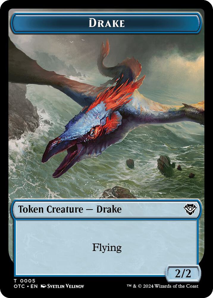 Drake // Soldier (0026) Double-Sided Token, Commander: Outlaws of Thunder Junction 5 // 26
