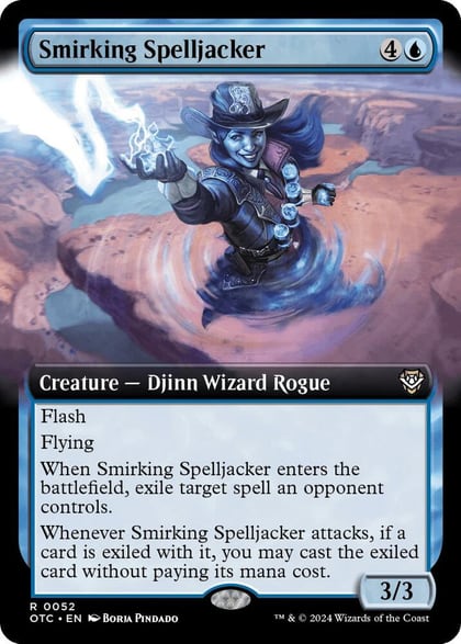 Smirking Spelljacker (Extended Art), Commander: Outlaws of Thunder Junction 52