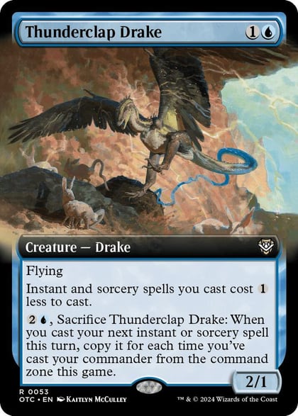 Thunderclap Drake (Extended Art), Commander: Outlaws of Thunder Junction 53
