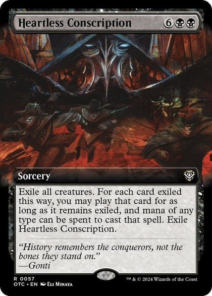 Heartless Conscription (Extended Art), Commander: Outlaws of Thunder Junction 57