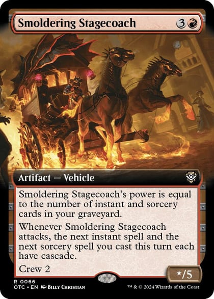 Smoldering Stagecoach (Extended Art), Commander: Outlaws of Thunder Junction 66
