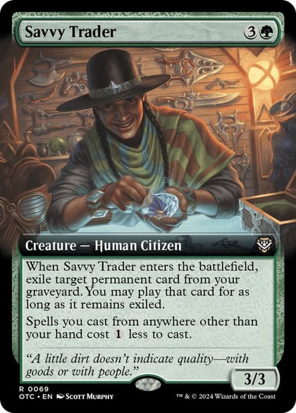 Savvy Trader (Extended Art), Commander: Outlaws of Thunder Junction 69