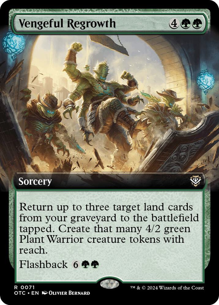Vengeful Regrowth (Extended Art), Commander: Outlaws of Thunder Junction 71
