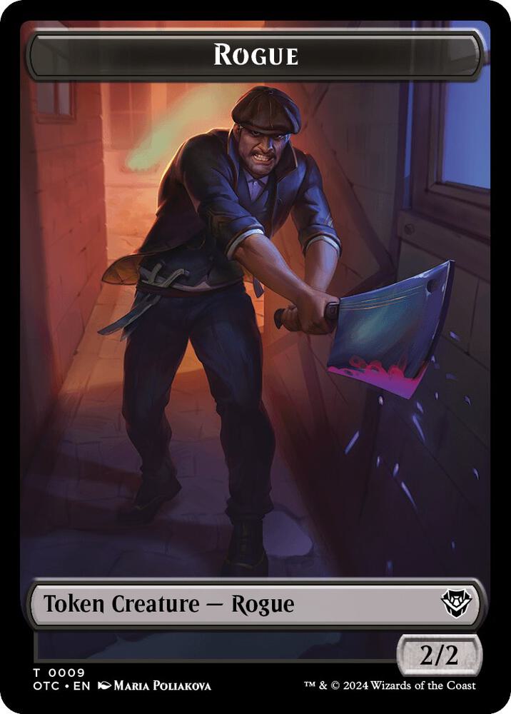 Rogue // The Monarch Double-Sided Token, Commander: Outlaws of Thunder Junction 9 // 29