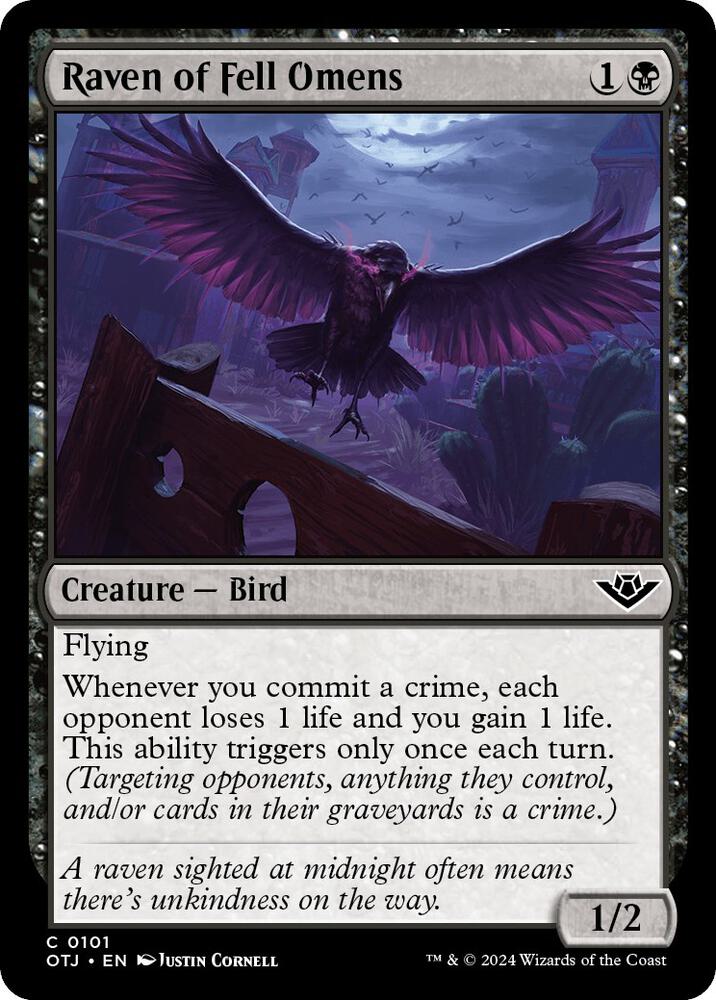 Raven of Fell Omens, Outlaws of Thunder Junction 101