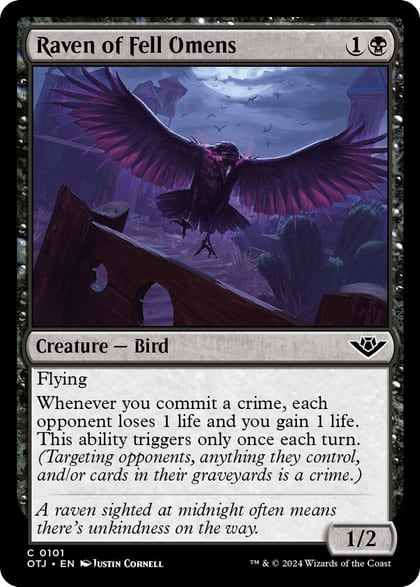 Raven of Fell Omens, Outlaws of Thunder Junction 101