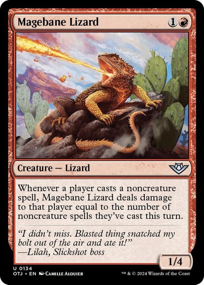 Magebane Lizard, Outlaws of Thunder Junction 134