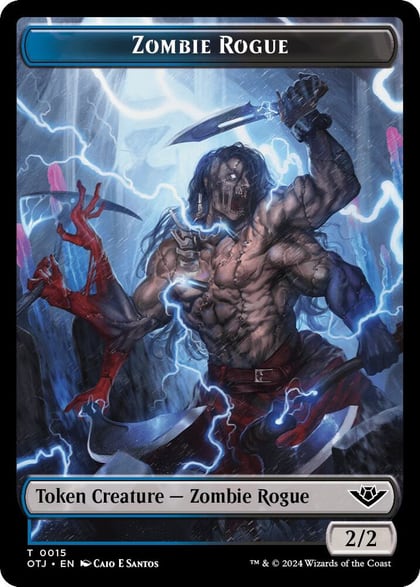 Zombie Rogue Token, Outlaws of Thunder Junction 15