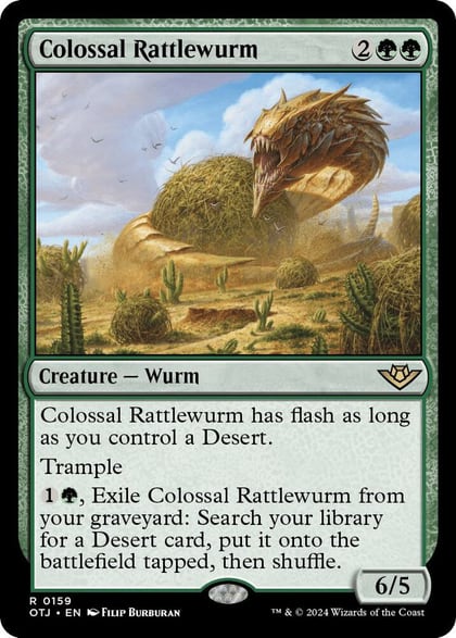 Colossal Rattlewurm, Outlaws of Thunder Junction 159