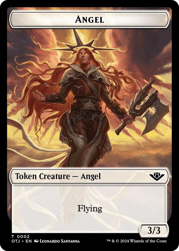 Angel // Plot Double-Sided Token, Outlaws of Thunder Junction 2 // 20