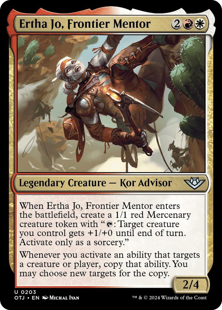 Ertha Jo, Frontier Mentor, Outlaws of Thunder Junction 203
